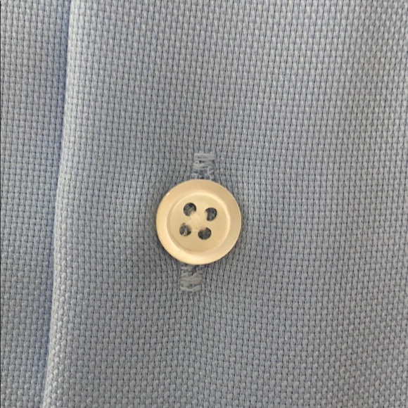 Pronto Uomo No Iron Classic Fit Blue Cotton shirt - Picture 8 of 8